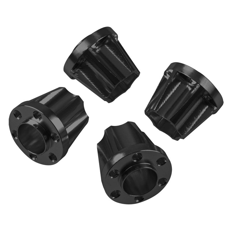 Vgoohobby Metal RC 12mm Wheel Hex Hub Extension Combiner Compatible with 1.9/2.2inch Wheel Rim Axial SCX10 Traxxas TRX4 D90 1/10 RC Crawler (18mm, Black) - Image 5